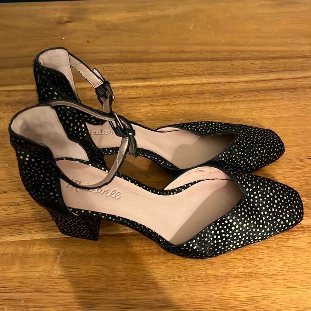 New without tags Madewell calf hair heels.  Size 9.5